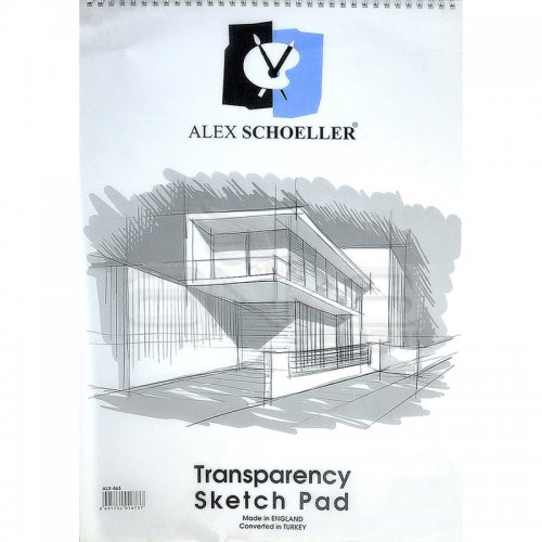 Alex Schoeller Transparency Spiralli Sketch Pad Aydınger Eskiz Blok 50-55g 35x50cm 30 Yaprak