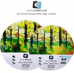Alex Schoeller - Alex Scholler Suluboya Defteri 300gr 10 Yaprak