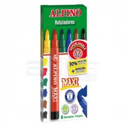 Alpino - Alpino Maxi Keçeli Kalem 6mm 6lı