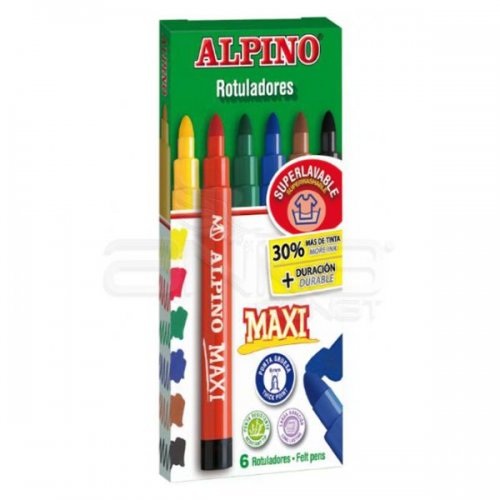 Alpino Maxi Keçeli Kalem 6mm 6lı
