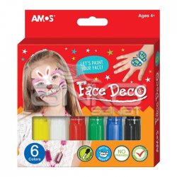 Amos - Amos Face Deco Yüz Boyası 6lı