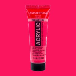 Amsterdam - Amsterdam Akrilik Boya 120ml 832 Metallic Red