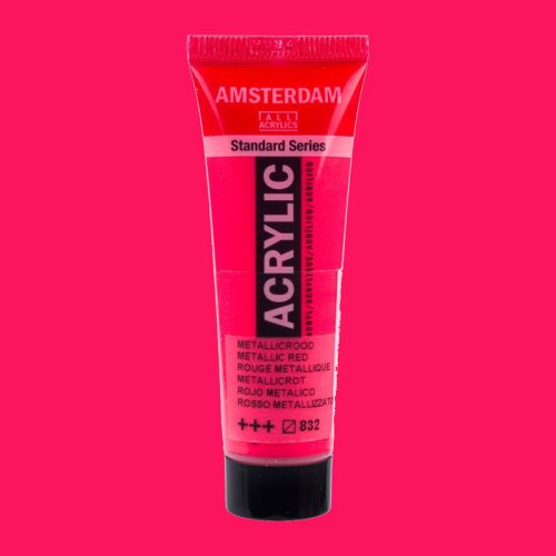 Amsterdam Akrilik Boya 120ml 832 Metallic Red - 832 Metallic Red