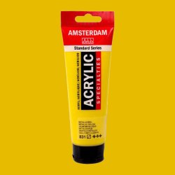 Amsterdam - Amsterdam Akrilik Boya 120ml 831 Metallic Yellow
