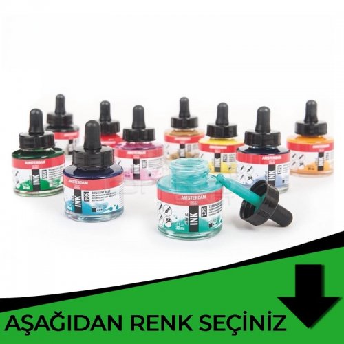 Talens Amsterdam Acrylic Ink 30ml Yeşil Tonlar