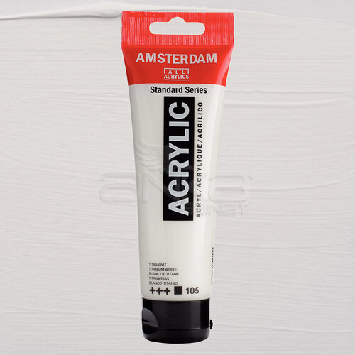 Amsterdam Akrilik Boya 120ml 105 Titanium White - 105 Titanium White
