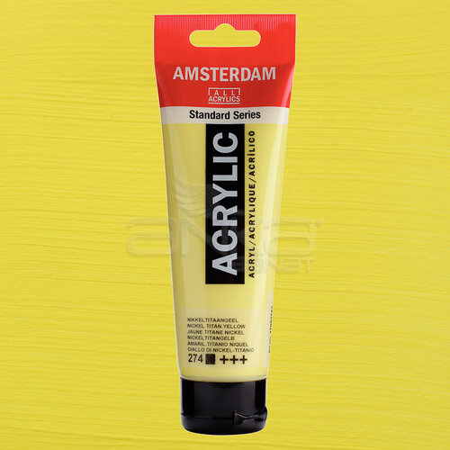 Amsterdam Akrilik Boya 120ml 274 Nickel Titanium Yellow - 274 Nickel Titanium Yellow