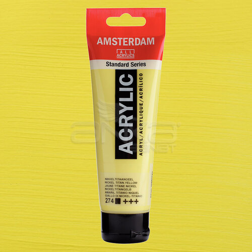 Amsterdam Akrilik Boya 120ml 274 Nickel Titanium Yellow