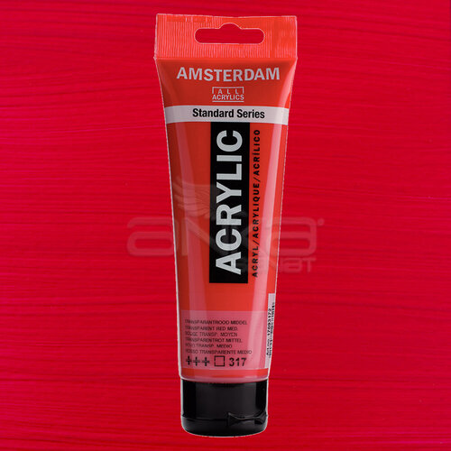 Amsterdam Akrilik Boya 120ml 317 Transparent Red Medium - 317 Transparent Red Medium