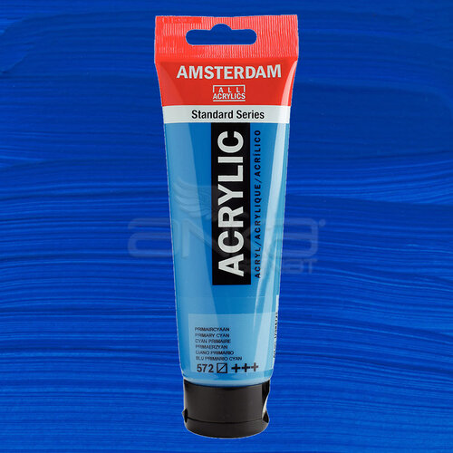 Amsterdam Akrilik Boya 120ml 572 Primary Cyan - 572 Primary Cyan