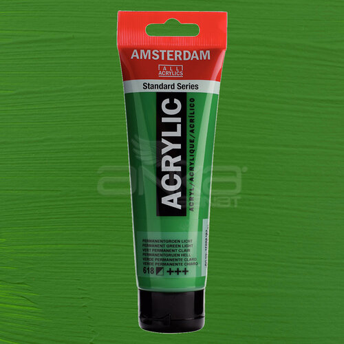 Amsterdam Akrilik Boya 120ml 618 Permanent Green Light