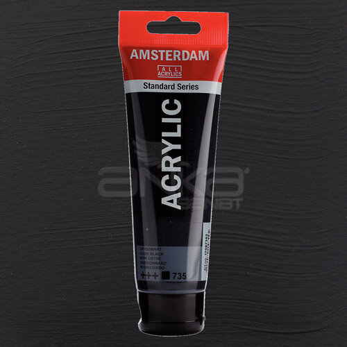 Amsterdam Akrilik Boya 120ml 735 Oxide Black - 735 Oxide Black