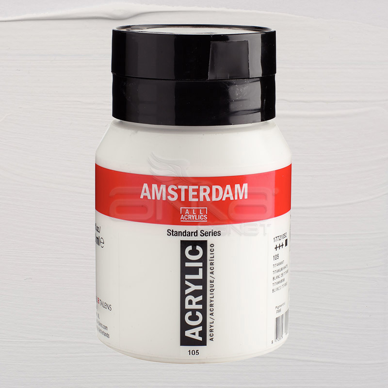 Amsterdam Akrilik Boya 500ml 105 Titanium White