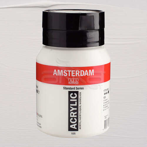 Amsterdam Akrilik Boya 500ml 105 Titanium White - 105 Titanium White
