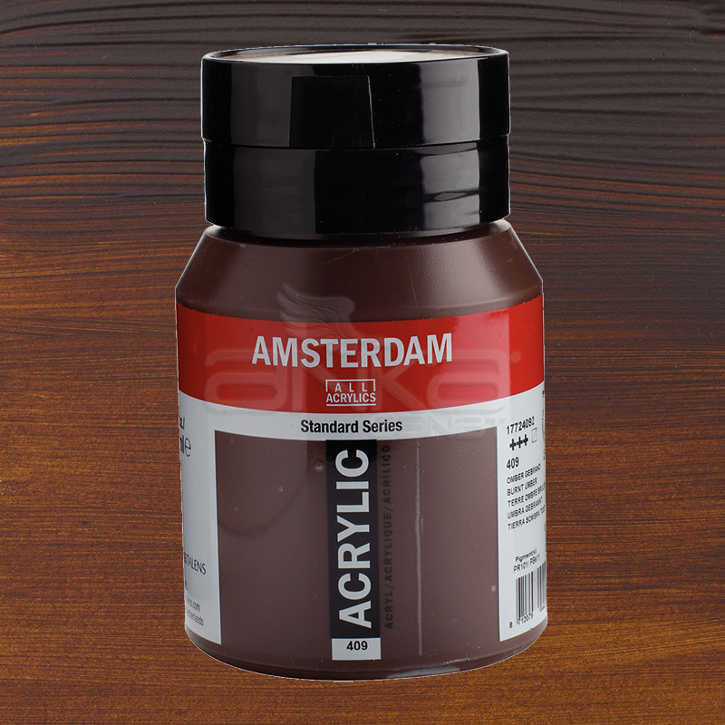 Amsterdam Akrilik Boya 500ml 409 Burnt Umber