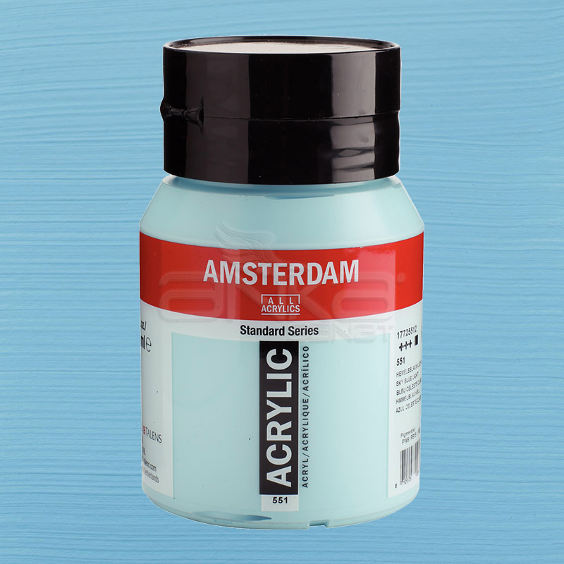 Amsterdam Akrilik Boya 500ml 551 Sky Blue Light