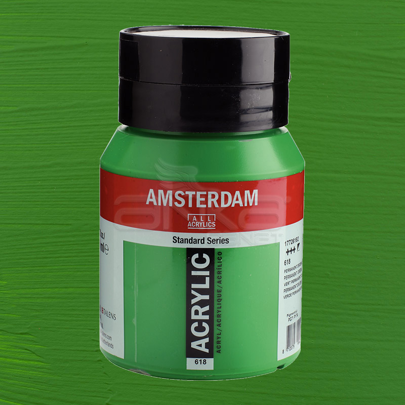 Amsterdam Akrilik Boya 500ml 618 Permanent Green Light