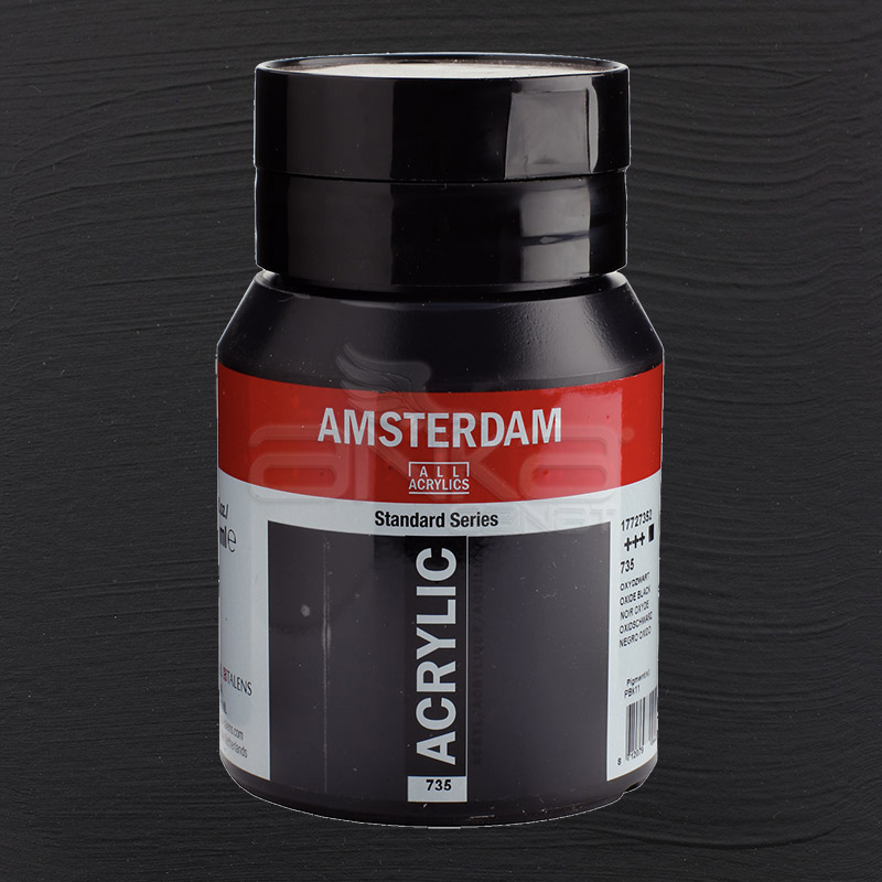 Amsterdam Akrilik Boya 500ml 735 Oxide Black