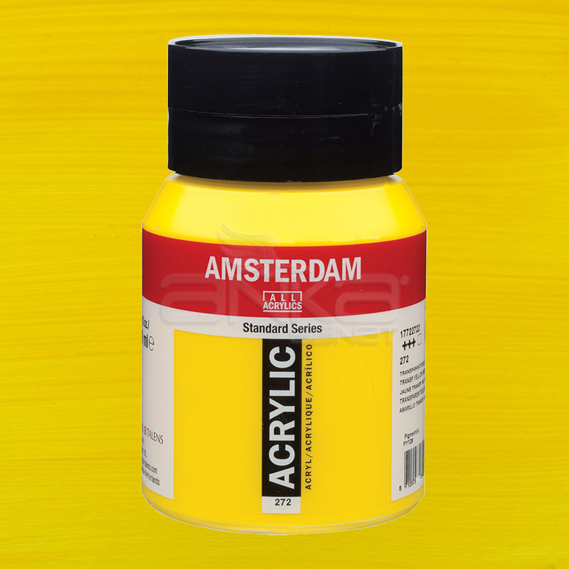 Amsterdam Akrilik Boya 500ml 272 Transparan Yellow Medium