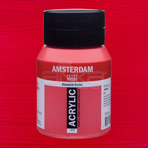 Amsterdam Akrilik Boya 500ml 317 Transparan Red Medium - 317 Transparan Red Medium