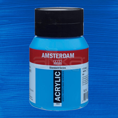 Amsterdam Akrilik Boya 500ml 582 Mangan Blue Phthalo - 582 Mangan Blue Phthalo