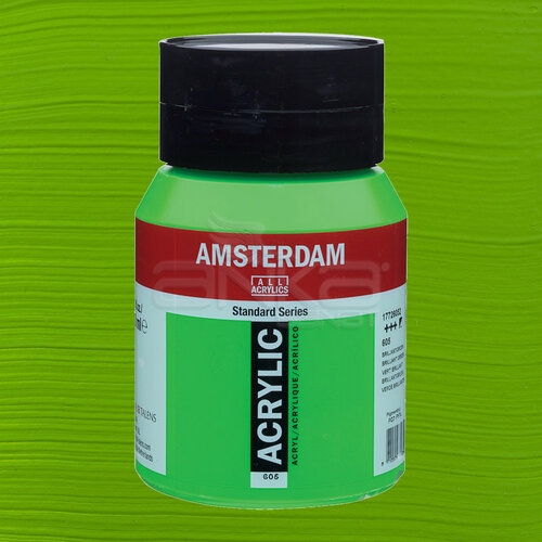 Amsterdam Akrilik Boya 500ml 605 Brilliant Green - 605 Brilliant Green
