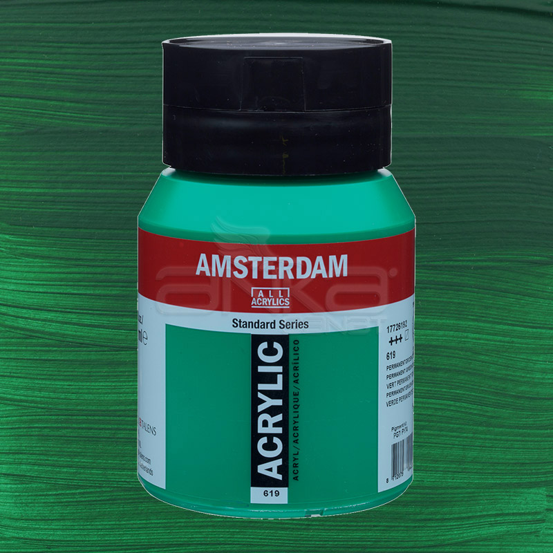 Amsterdam Akrilik Boya 500ml 619 Permanent Green Deep