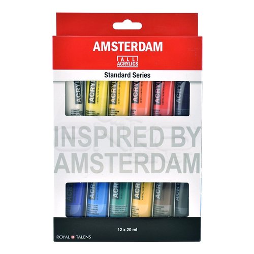 Amsterdam Akrilik Boya Seti Ana Renkler 12x20ml