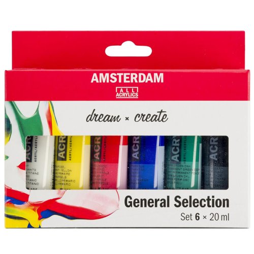 Amsterdam Akrilik Boya Seti General Selection 6x20ml