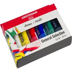 Amsterdam Akrilik Boya Seti General Selection 6x20ml - Thumbnail
