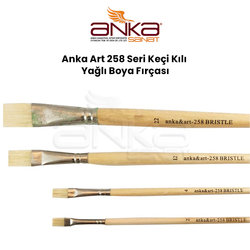 Anka Art - Anka Art 258 Seri Keçi Kılı Yağlı Boya Fırçası