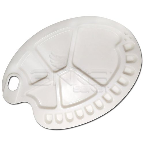 Anka Art Plastik Oval Palet Oluklu 17x23cm