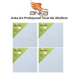 Anka Art - Anka Art Profesyonel Tuval 4lü 20x20cm