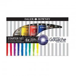 Daler Rowney - Daler Rowney Aquafine Guaj Boya Seti 6x15ml