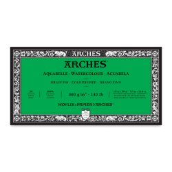 Arches - Arches Sulu Boya Blok Defter Cold Pressed 300g 20 Yaprak 15x30cm