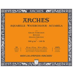 Arches - Arches Sulu Boya Blok Defter Rough 300g 20 Yaprak 41x51cm