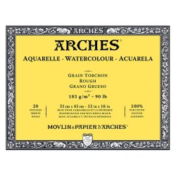Arches - Arches Sulu Boya Blok Defter Rough 185g 20 Yaprak 31x41cm