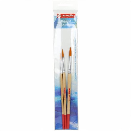 Art Creation Sentetik Sulu Boya Fırça Seti 3lü