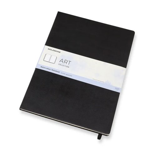 Moleskine Art Collection Watercolour Notebook Sulu Boya Defteri 29.7x42cm Black