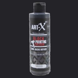 Rich - Art-X Su Bazlı Linol Baskı Boyası 240cc Siyah