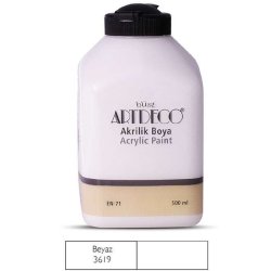 Artdeco - Artdeco Akrilik Boya 500ml 3619 Beyaz 