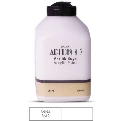 Artdeco Akrilik Boya 500ml 3619 Beyaz - 3619 Beyaz 