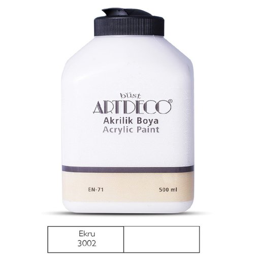 Artdeco Akrilik Boya 500ml 3002 Ekru - 3002 Ekru 