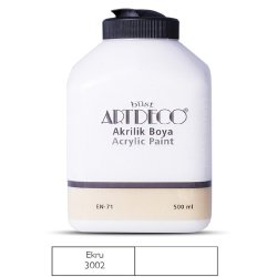 Artdeco - Artdeco Akrilik Boya 500ml 3002 Ekru 