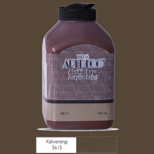 Artdeco Akrilik Boya 500ml 3615 Kahverengi - 3615 Kahverengi 