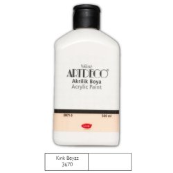 Artdeco - Artdeco Akrilik Boya 500ml 3670 Kırık Beyaz 