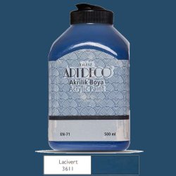 Artdeco - Artdeco Akrilik Boya 500ml 3611 Lacivert 