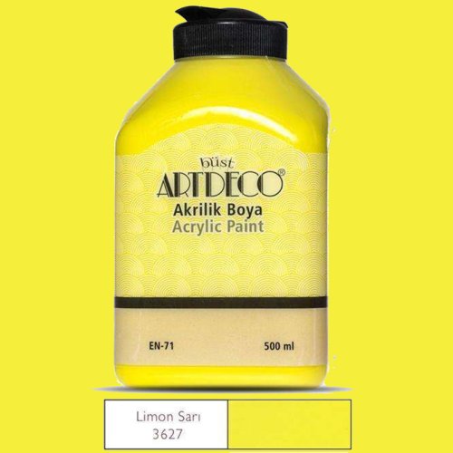 Artdeco Akrilik Boya 500ml 3627 Limon Sarı 