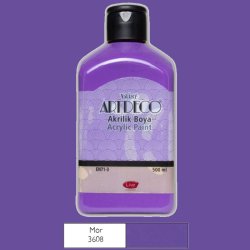 Artdeco - Artdeco Akrilik Boya 500ml 3608 Mor 