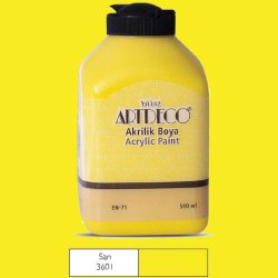 Artdeco - Artdeco Akrilik Boya 500ml 3601 Sarı 